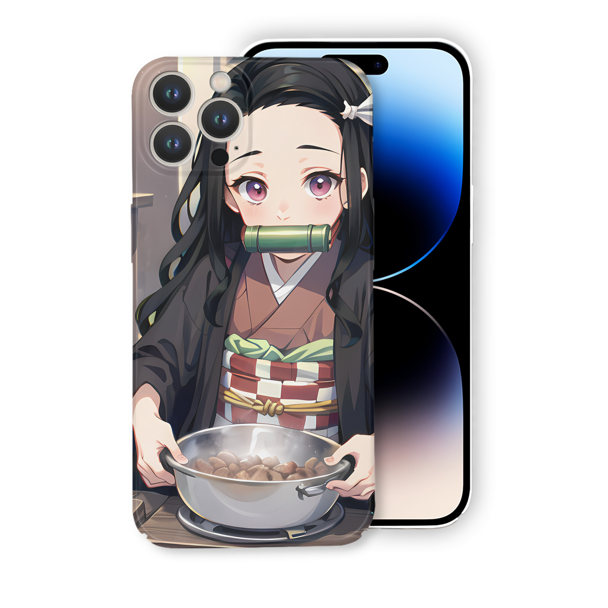 （画像用） 鬼滅の刃（きめつのやいば）竈門 禰󠄀豆子／かまど ねずこ Kamado Nezuko 【iPhone 14シリーズ対応】ハードケース